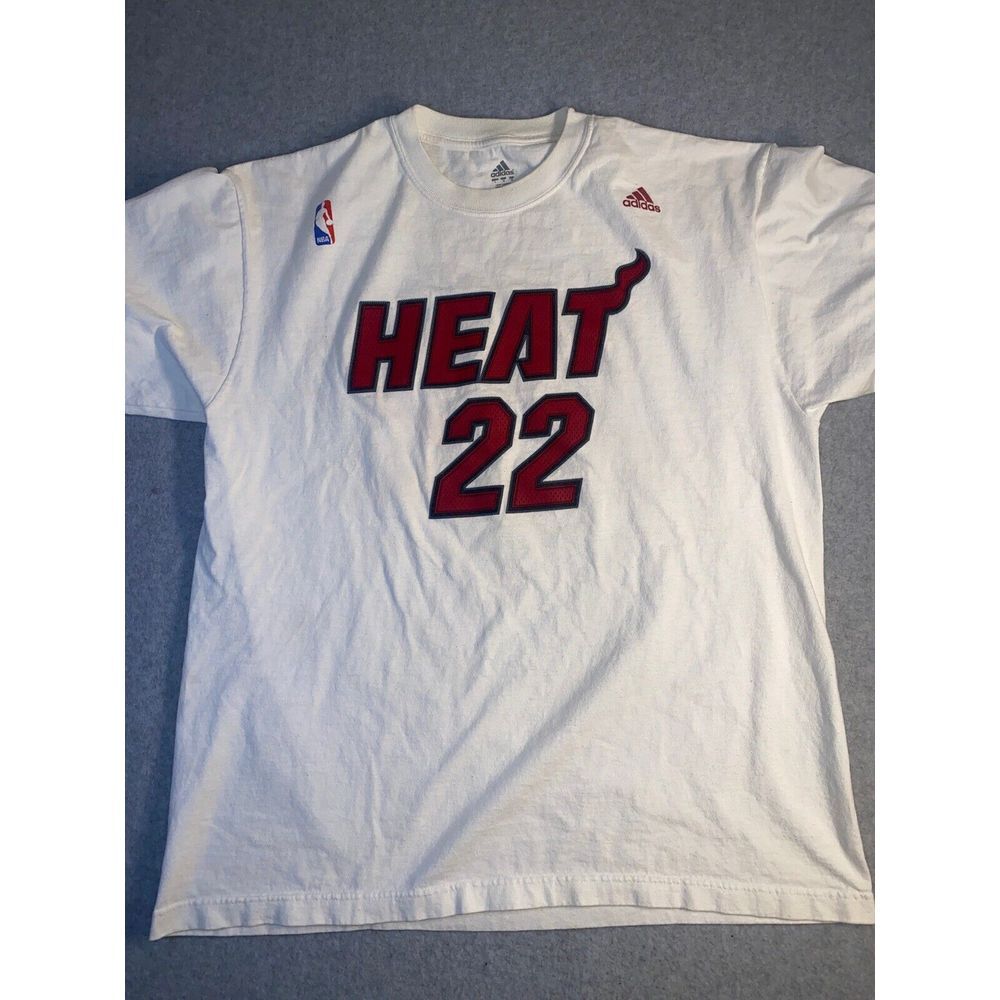 Adidas Miami‎ Heat Jones #22 T-shirt Large White